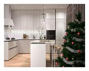 Fábrica de gabinetes SANYANG Conjuntos de gabinetes de cocina modernos de madera maciza Multifuncional Listo para ensamblar - Product Image 2