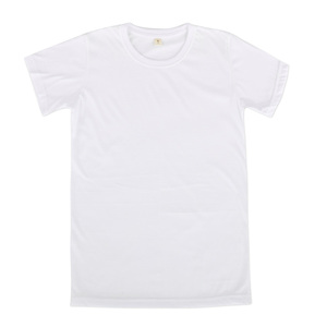 Premium Cotton Blank <b>White</b> Round Neck T-Shirt for Silk Screen Printing - Product Image 1