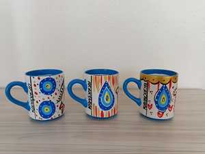 Taza de Cerámica con Relieve 3D Personalizada DAFNI BIG PAZAR, Hecha a Mano, Pintada a Mano, con Diseño de Frutas, Apta para Lavavajillas, con Tapa Deslizante, Caja de Regalo - Product Image 4