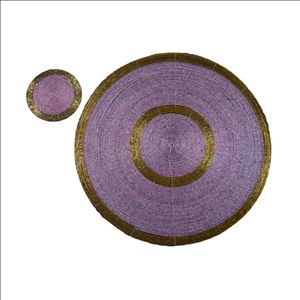 2025 New Arrival Silver Round Beaded Place-Mat <b>and</b> <b>Coaster</b> <b>Set</b> for Wedding Table Food Dish Mats & Pads Accessories - Product Image 6