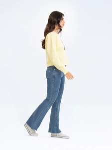 เสื้อสวมหัวผ้าฝ้ายมีสไตล์ของผู้หญิงเสื้อสเวตเตอร์พิมพ์ลายอินเทรนด์แฟชั่นลำลองขายส่งผู้ผลิตในฤดูหนาว - Product Image 5