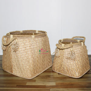 Artex Dong Thap Cestas de Mimbre Tejidas Naturales, Almacenamiento de Hojas de Palma, Cajas de Regalo de Cocina para Arreglo de Hogar y Oficina - Product Image 1