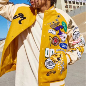 Offre Spéciale Letterman Veste de style de rue à manches longues pour hommes personnalisable avec votre logo - Product Image 5