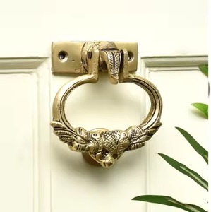 Aldaba de puerta de Metal sólido para el hogar, Hotel, Villa, decoración de puerta delantera, aldaba de estilo antiguo, accesorio de Hardware de puerta resistente - Product Image 4