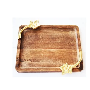 Bandeja decorativa Rectangular de madera de diseño Popular, diseño clásico para Cocina Casera usada - Product Image 5