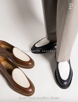 Mocassins en cuir à coupe confortable Chaussures antidérapantes à la mode pour une tenue de bureau confortable Parfait pour un usage quotidien Chaussures de qualité supérieure