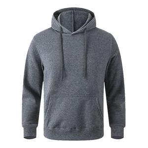 Sudadera con capucha de lana para Otoño e Invierno para hombre, sudadera informal cálida de Color sólido para ropa de calle, deportes y moda escolar - Product Image 1