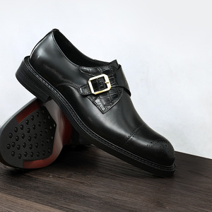 Zapatos Oxford de Cuero Vacuno de Primera Calidad con Tacón Acolchado y Diseño Antideslizante, Zapatos de Vestir para Caballeros - Product Image 2