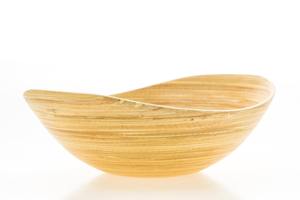 Cuenco de bambú enrollado de boca ovalada, vajilla Natural, decoración de presentación de comida atractiva, productos vietnamitas al por mayor ecológicos - Product Image 3