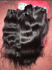 Bundles de cheveux humains de temple indien vierge brut vague naturelle avec des cheveux Remy non transformés sans enchevêtrement et sans brillance-Texture naturelle - Product Image 3