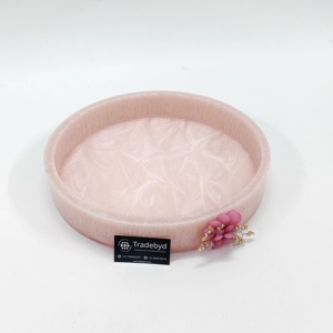 Bandeja de Servicio de Resina de Primera Calidad Personalizada con Asas Doradas, Diseño Moderno de Hojas, Móvil, para Uso en el Hogar, Hoteles y Restaurantes, Tradebyd - Product Image 1