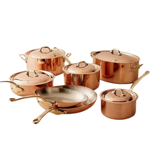 Batterie de cuisine multifonctionnelle au design classique Casseroles et poêles Batterie de cuisine intérieure en acier inoxydable Batterie de cuisine - Product Image 4