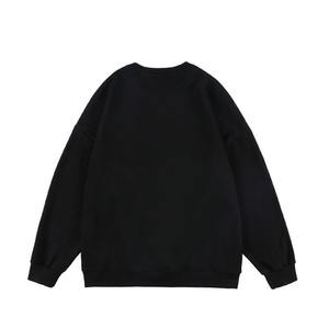 Custom New Fashion 2025 OEM Unisex Crewneck Sweat <b>Shirts</b> Men Fashion Denim And French Terry Cotton Color Block hoodies - Product Image 6