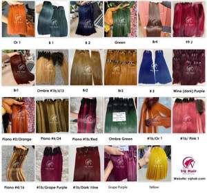 Wholesale Super Double Drawn Virgin <b>Colored</b> Bone Straight <b>Hair</b> Extensions Best Supplier of Human <b>Hair</b> From Vietnam - Product Image 2
