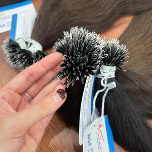 Top vente Nano anneau kératine pointe cheveux humains haute qualité cheveux vietnamiens pas de perte pas d'enchevêtrements - Product Image 3