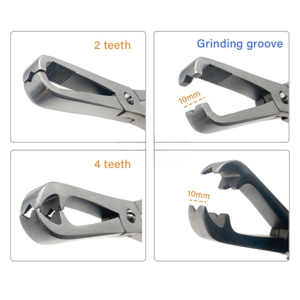 Pinza de sujeción ósea de acero inoxidable para cirugía ortopédica, eléctrica, de calidad confiable, OEM, marca privada de SurgiRight - Product Image 2