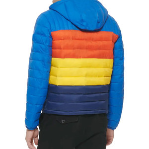 Veste d'hiver noire en duvet pour homme de haute qualité avec logo personnalisé en gros Vêtements de sport Bomber Puffer Vestes pour hommes - Product Image 6