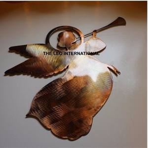 ขายตรงจากโรงงาน ของตกแต่งผนังคริสต์มาสทันสมัย ดีไซน์รถเลื่อนคริสต์มาส ของขวัญ งานศิลปะโลหะตกแต่งผนัง - Product Image 4