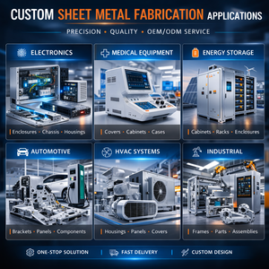 Pièces de fabrication sur mesure en tôle, découpe laser CNC, pliage, estampage, acier inoxydable, aluminium, fabricant OEM ODM - Product Image 6