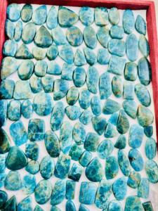 Cabujón de piedras preciosas de apatita Natural de grado AAA, piedras preciosas sueltas en forma de mezcla para curación y fabricación de joyas, precio al por mayor, piedras preciosas - Product Image 2