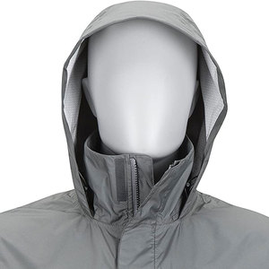 Polyester Cow Skin <b>Leather</b> Stand Collar Hooded Waterproof Softshell <b>Jacket</b> for Men 2025 - Product Image 6