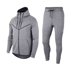 Survêtement de jogging 2 pièces à la mode Hip Hop pour hommes ensemble pantalon et veste décontractés d'hiver - Product Image 4