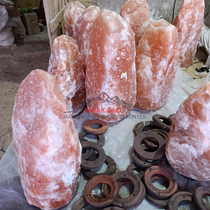 โคมไฟเกลือสีชมพูหิมาลัยแกะสลักพร้อมฮวงจุ้ยสำหรับตกแต่งบ้านสำนักงานและสปา - Product Image 3