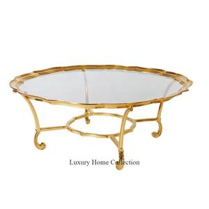 โต๊ะข้างโลหะและโต๊ะกาแฟขัดเงาโต๊ะทำเล็บด้านในราคาสมเหตุสมผลดีไซน์หรูหราสีทอง - Product Image 1