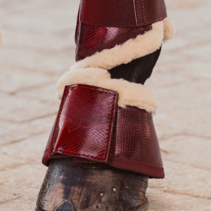 Bottes cloches de cheval en cuir PU durables, imperméables et respirantes avec doublure en polyester teddy, idéales pour l'entraînement et la compétition. - Product Image 6