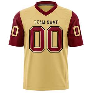 Professional American Football <b>Jersey</b> <b>Short</b> Sleeve Breathable Custom Vintage Unisex Adult Sizes - Product Image 4