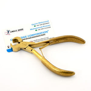 Outil de coupe d'extension de cheveux Pince à kératine couleur or Acier inoxydable Finition soignée avec des coupes précises Pour couper les liens - Product Image 5