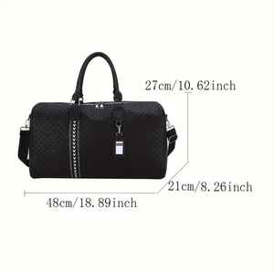 Custom PU Leather Travel Weekender <b>Overnight</b> Duffel <b>Bag</b> Gym Sports Tote Duffle <b>Bag</b> for <b>Men</b> - Product Image 6