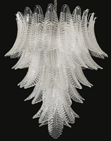 Grand Lustre Italien de Murano Soufflé Art Lustre en Verre Luminaires pour Foyer Escalier Couloir Salle de Bain