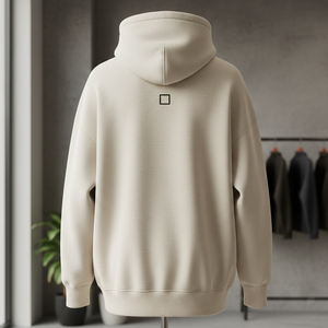 Sudadera con Capucha Premium para Hombre, de Poliéster/Rayón, Lavado Ácido, Tejido Grueso, Tacto Suave, Hombros Caídos, Estilo Vintage, Invierno, con Estampado Personalizado - Product Image 2