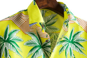 100% algodón, camiseta para hombre, ajuste holgado, estampado personalizado Casual playa letras hawaianas moda hombres camisa de manga corta verano - Product Image 6