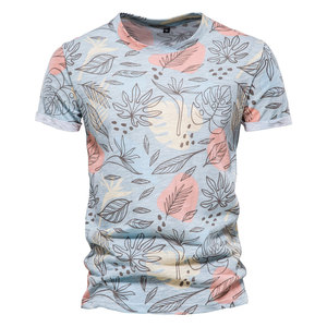 เสื้อยืดพิมพ์ลายแขนสั้นพิมพ์ซับลิเมชันสำหรับใช้งานกลางแจ้งโลโก้ตามสั่ง - Product Image 1
