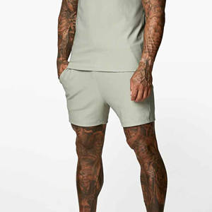 Pantalones Cortos Deportivos Casuales de Alta Calidad Personalizados 2024, Pantalones Cortos Deportivos de Color Sólido para Hombre, de Algodón Transpirable de Secado Rápido para Correr y Hacer Ejercicio - Product Image 3