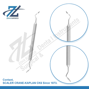 Curetas Dentales Reutilizables de Acero Inoxidable Manuales SCALER CRANE-KAPLAN CK6 Desde 1873, Instrumentos Periodontales - Product Image 3
