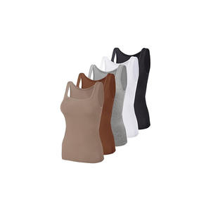 Débardeurs Sportifs Personnalisables pour Hommes en Coton Tricoté Respirant et Fibre de Bambou, Style Urbain, Col Rond, Sans Manches - Product Image 6