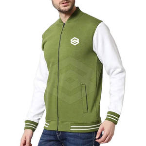 Chaqueta Universitaria de Alta Calidad para Hombre, Manga Larga, con Cuello Alto, Logotipo Frontal, Color y Logotipo Personalizables, Diseño Transpirable para Invierno - Product Image 1