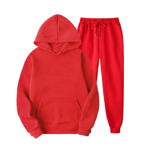Vente en gros Ensemble de vêtements de sport pour hommes Conception personnalisée Ensemble de jogging deux pièces Confortable Tenue décontractée Respirant Piste à capuche Hiver - Product Image 4
