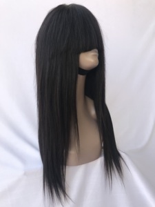 Top qualité 100% brut non transformé temple indien vierge 22 ''naturel droit Bob perruque pour les femmes noires fournisseur indien de gros - Product Image 3