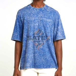 Wholesale New Custom Unisex <b>Organic</b> Cotton Ringers T-Shirt Plus Sizes High Quality <b>Acid</b> Wash Blank Men's Clothing 100% - Product Image 1