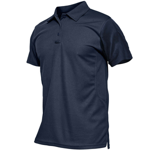 Profesional de alta calidad para camisa Polo Patrón sólido transpirable personalizado Suministro ODM - Product Image 3