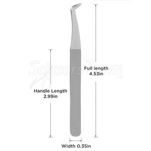 Pince à épiler d'extension de cils de salon avec logo personnalisé et pointe de précision ultra pointue - Product Image 6