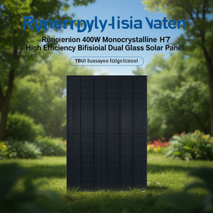 แผงโซลาร์เซลล์แบบโมโนคริสตัลไลน์ HJT ประสิทธิภาพสูงแบบสองหน้า รุ่น Runergy Hyperion 400W - Product Image 3