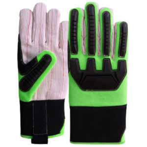 Gants de mécanicien en néoprène robuste de qualité supérieure en velours côtelé TPR injecter la sécurité de la construction résistante aux chocs Protection des mains pour - Product Image 2