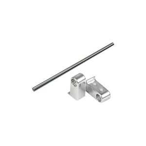 Appendiabiti da cucina-appendiabiti da bagno per uso generale gancio da parete cromato 60 Cm tubo 6 pezzi - Product Image 2