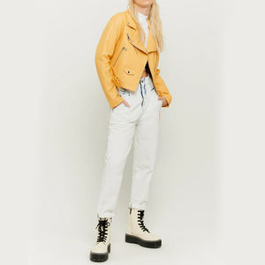 Veste en cuir tissé brut à fermeture éclair de couleur personnalisée de haute qualité en gros pour femmes, écologique et matelassée - Product Image 2