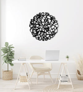 Art mural de luxe métal aluminium élégant salon décoratif maison hôtels suspendus décorations murales fabrication en gros exportateur - Product Image 2